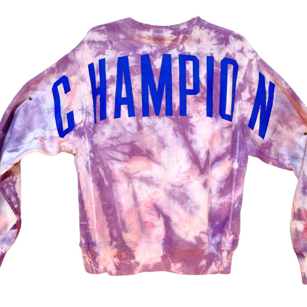 Champion Unisex Crewneck Ice Dyed Sweatshirt - Picture 12 of 13